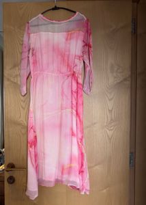 Beautiful Pink Tie-Dye Dress