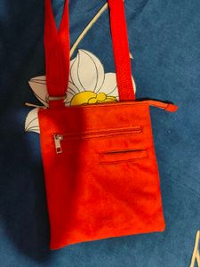 Vibrant Orange Crossbody Bag