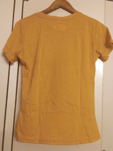 Yellow T-Shirt with Floral Print