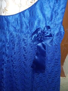 Blue Lace Party Dress