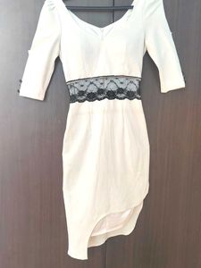 Chic White & Lace Dress