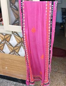 Vibrant Pink Duptta
