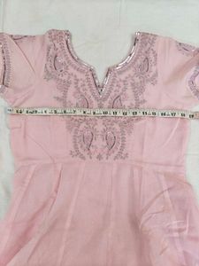 Embroidered Kurta and chudidar
