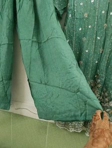 Elegant Green Embroidered Kurta Set