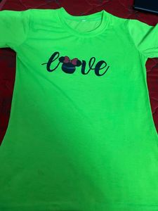 Bright Green "Love" T-Shirt