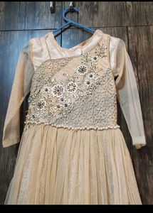 Designer Embellished One-Shoulder Gown