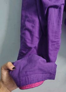 cotton pure salwar purple wine 3xl belt