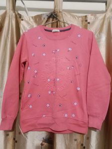 Floral Embroidered Crewneck Sweatshirt