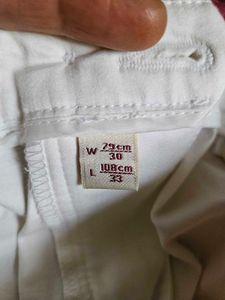 Wills Classic White Straight Leg Trousers