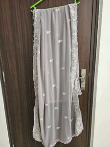 Elegant Kurta Set with Lace Sleeves M size