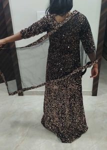 Stunning Sequin Gown with Trail