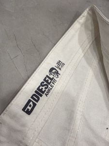 Diesel Men's White Chinos