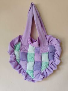 Pastel Patchwork Heart Bag