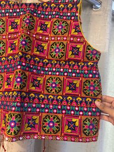 Heavy Embroidered Ethnic Vest, Bust-36/34