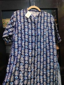 2xl Stylish Blue Printed Kurta with Pants
