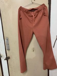 Tokyo Talkies Pink Ribbed Pants
