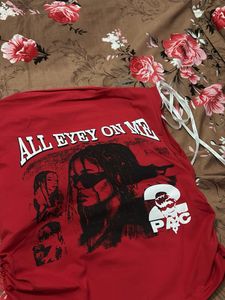 Red 2Pac Graphic Tube Top