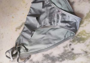 Satin Ruffle Bikini Bottom
