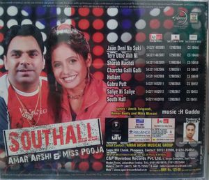 Southall – Amar Arshi &amp; Miss Pooja AUDIO CD