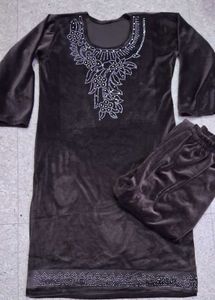 Velvet Kurta And Plazo One Time Used