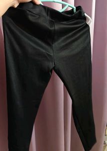 White striped Black jeggings