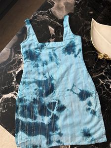 Blue Tie-Dye Mini kurta
