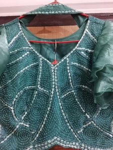 Stunning Teal Lehenga Choli Set