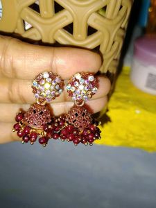 Elegant Peacock Jhumka Earrings