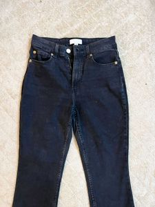 Dark Wash High-Waisted Denim Jeans