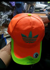 Orange &amp; Lime Adidas Cap