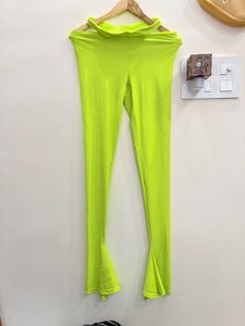 Neon Green Flare Leggings