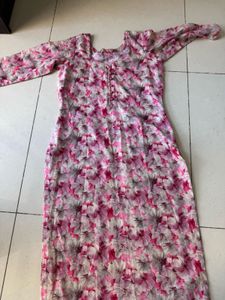 Floral Print Midi kurta