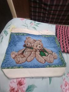 Cute Teddy Bear Tote Bag unused