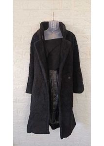 Korean black fleece OverCoat