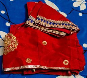 Red Embroidered Blouse