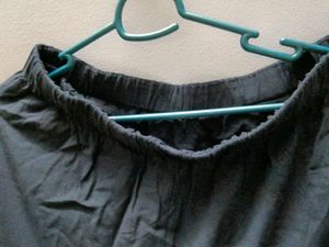 Navy blue long skirt