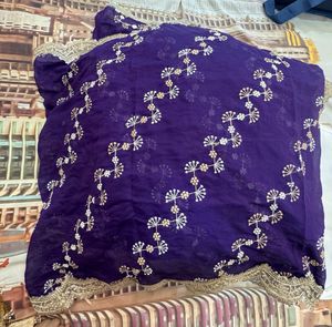 Stunning Purple Embroidered Lehenga Choli