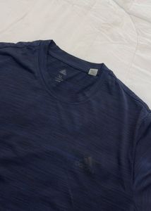 Adidas Men's Navy Blue T-Shirt