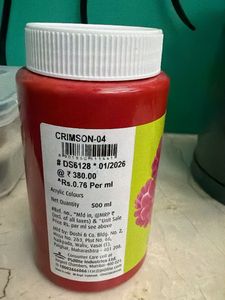 Fevicryl Red Acrylic Colours Paint