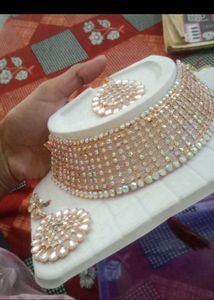 Stunning Embellished Necklace and Earring Set