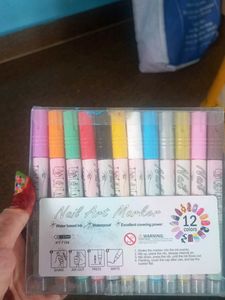 12 Colors Nail Art Marker Set