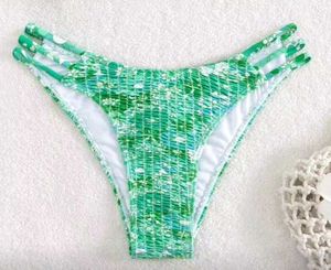 Green Floral Bikini Bottom