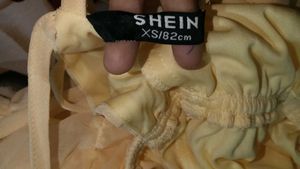 Brand new Shein Yellow Tiered Mini Dress