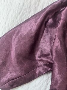 Purple Collared Blouse