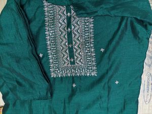 Elegant Teal Kurta Set with Dupatta