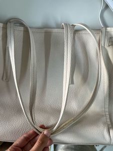 ZARA White Handbag/ Tote Bag/ Office Bag