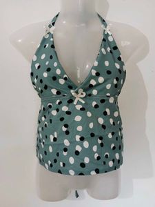 Cute Polka Dot Halter Top