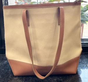 Max Beige &amp; Brown Colourblocked Tote Bag