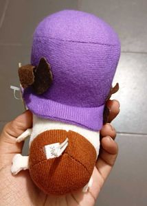Cute Orange Plush Keychain Toy