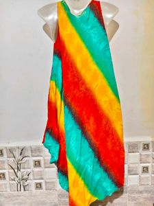 🔥 BUY 1, GET 1 FREE 🔥Tie-Dye Layered Ethnic Gown